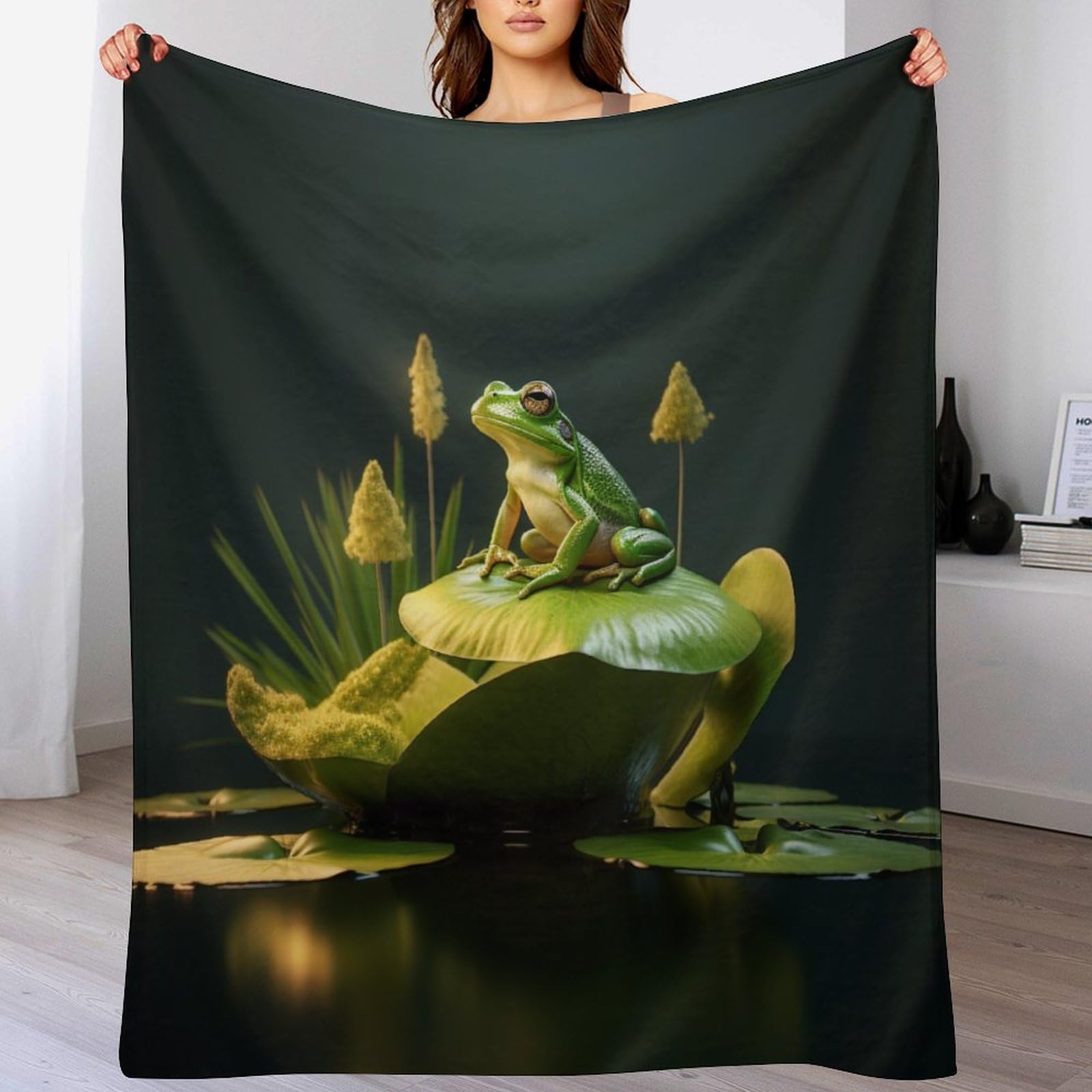 Couverture grenouille douce en flanelle : le cadeau réconfortant idéal