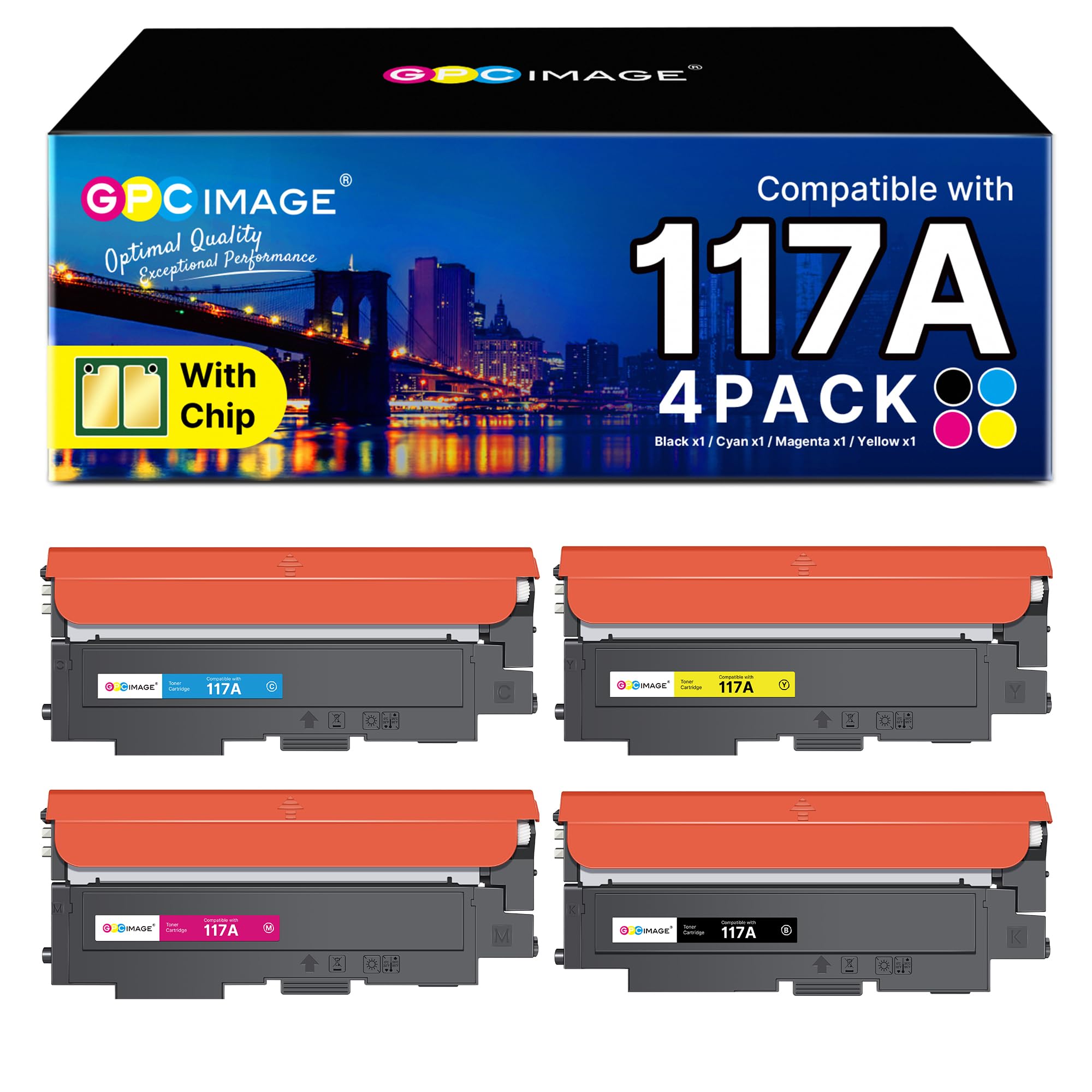 GPC IMAGE117A W2070A Compatibile per Toner HP Color Laser MFP 179fnw 178nw