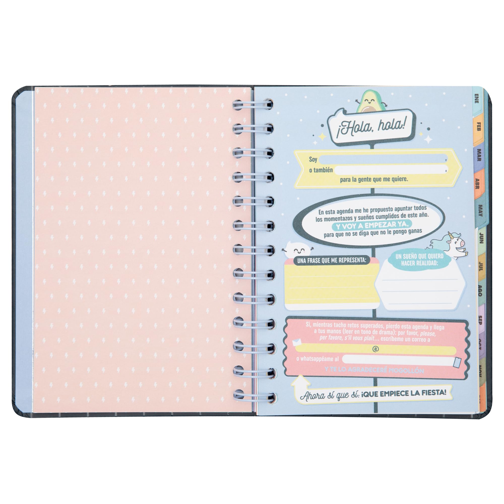 Agenda Mr. Wonderful 2025 Settimanale - Con Adesivi E Frasi Motivazionali - Foto 8