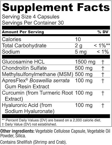 Miniatura 7 de MoveWell by LiveConscious Glucosamine Chondroitin with MSM, Hyaluronic Acid, and More Joint Health Supplement (2-Pack)