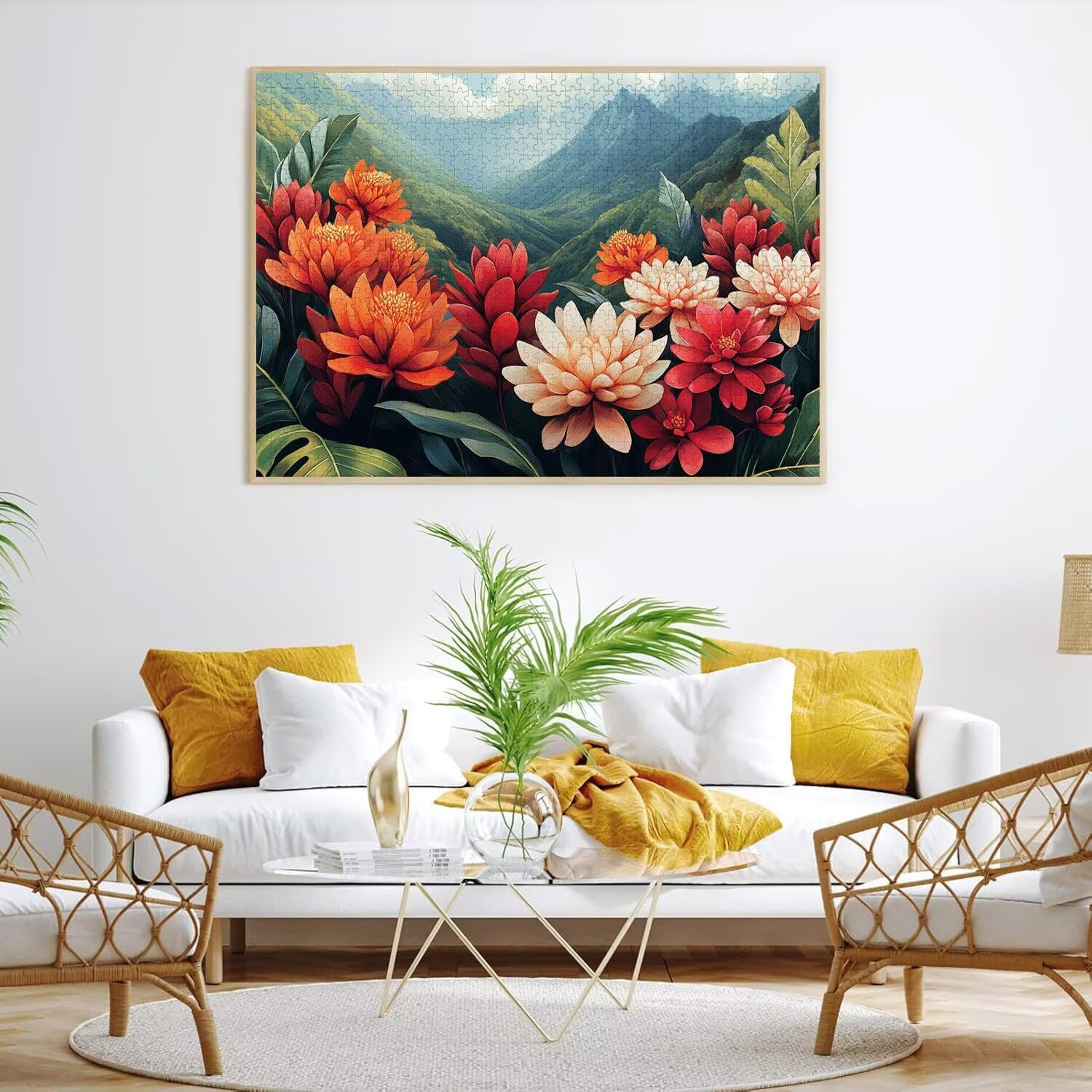Puzzle dla dorosłych 6000, kwiat krajobrazu, 179 x 105 cm, n-326