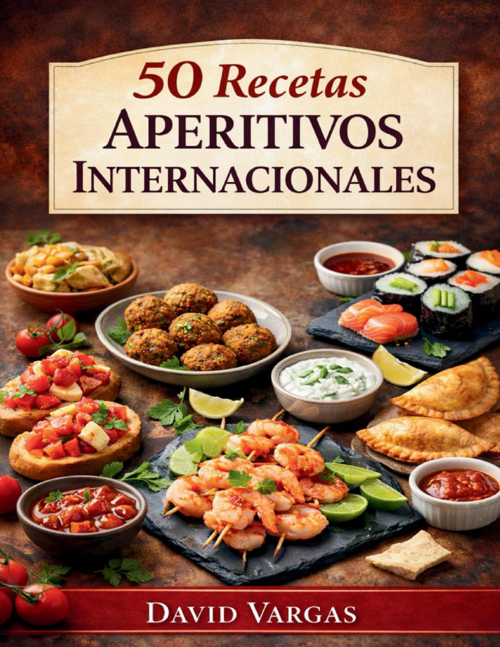 50 Recetas de Aperitivos Internacionales: Tapas y bocados para compartir en cualquier ocasión