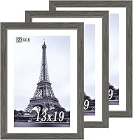 Vista 59 de VCK 8x10 Picture Frames - Black, Wide Border Solid Wood Frame, Display Photo in Horizontal and Vertical, for Home, Office, Gallery, Woodgrain