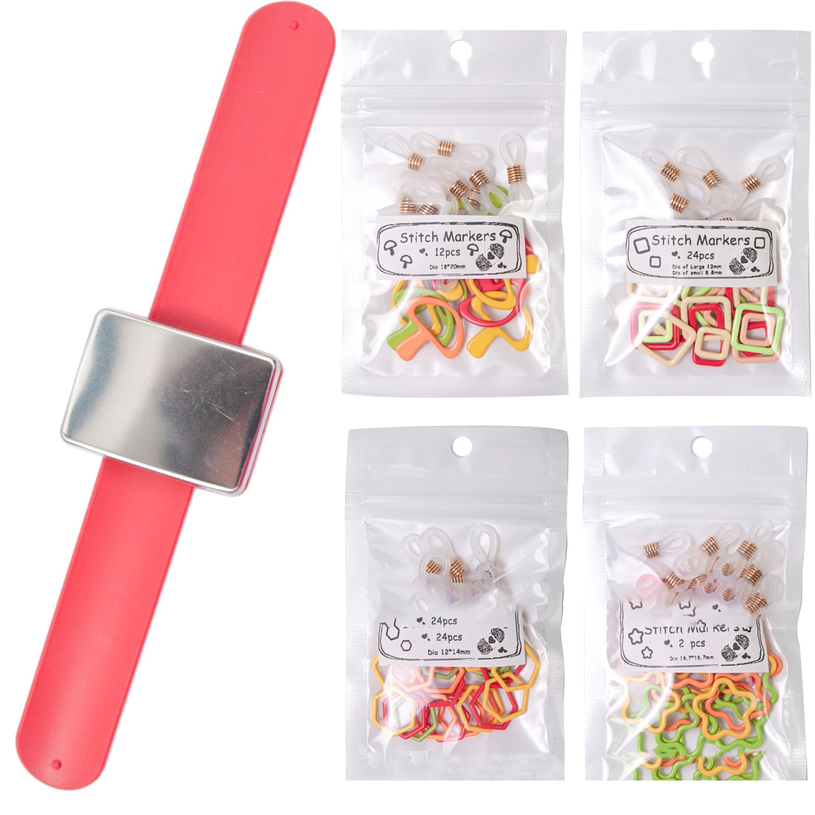 Buxuaaaa Marker Stitches Marker Clip for Handwork Knitting Craft Stitches Crochet Locking Needle Clip Crochet Hook
