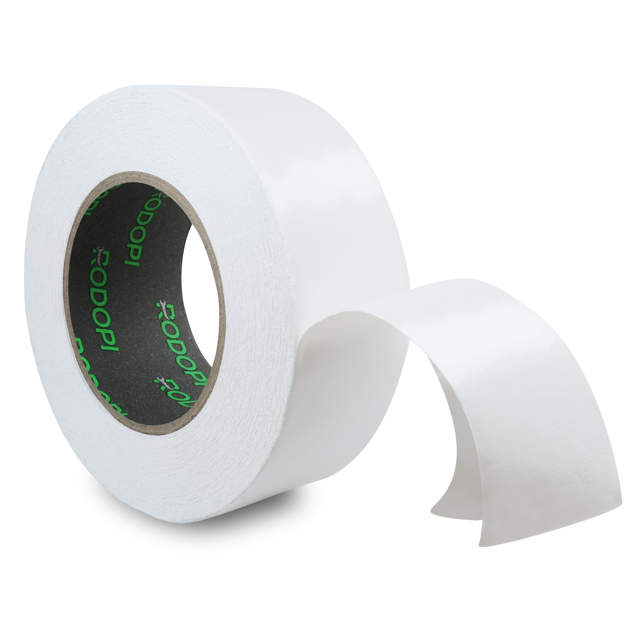 RODOPI Doppelseitiges Klebeband CarpetFix Teppichklebeband extra stark 50mm x 25m Doppelklebeband Weiß Klebebänder doppelseitig 0,25mm dünn für Teppich