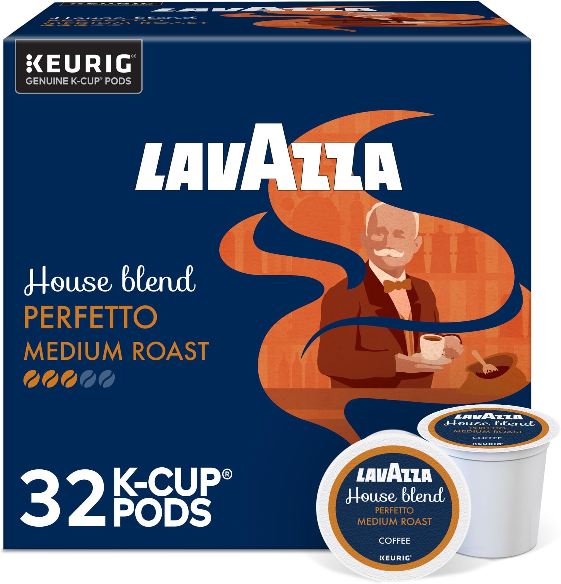 House Blend Perfetto, Single-Serve Keurig K-Cup Pods, Medium Roast Coffee, 32-Count Box
