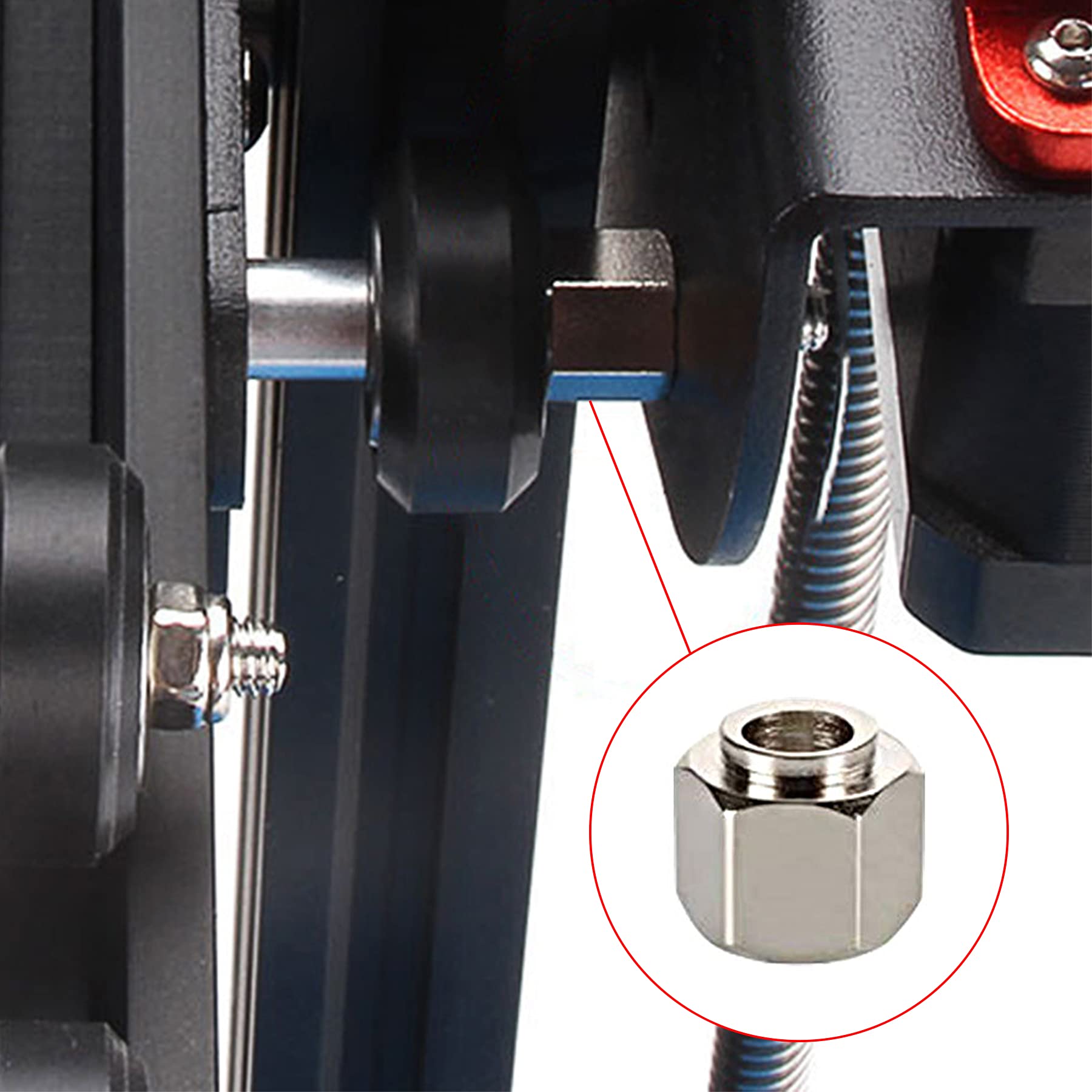 Lot De 16 Rouleau D'imprimante 3D Noir,colonne Excentrique