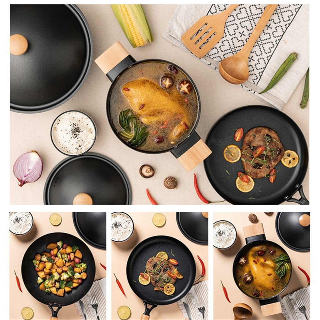 Set di Padelle Antiaderenti, Set di Pentole per Cucina A Induzione, Set di Pentole in Ceramica, Utensili da Cucina