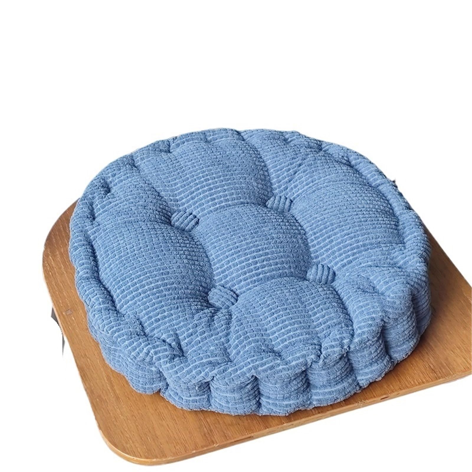 GIJMZY Thickened Corn Kernel-shaped Futon Cushion Tatami Office Chair Round Sofa(A-round,45x45cm)