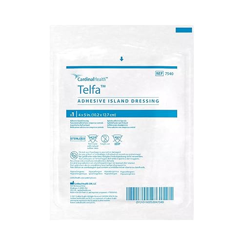 Miniatura 2 de Telfa Aderezo adhesivo para islas, 4 x 5 pulgadas, caja de 8 cajas, total de 200 unidades cada una