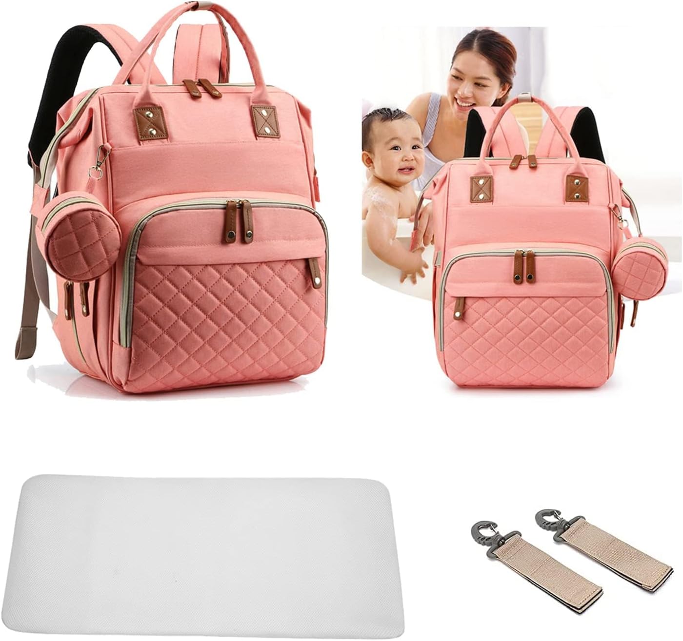Axcone Baby Diaper Bag Backpack with Changing Pads mommy Bags Boys Girl Unisex Multifunction Travel Baby