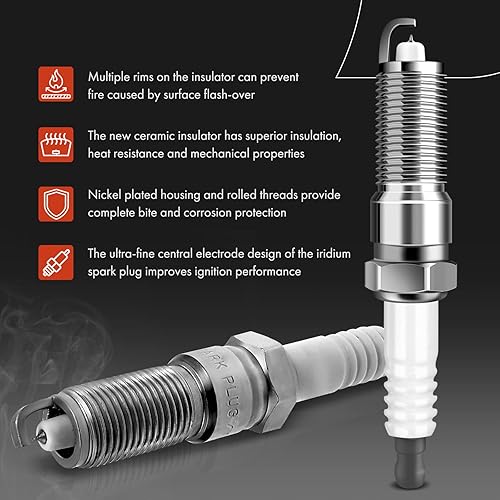 Miniatura 5 de A-Premium 1 paquete de bobina de encendido y 6 bujías de iridio compatibles con Chrysler Town & Country & Dodge Grand Caravan y Jeep Wrangler