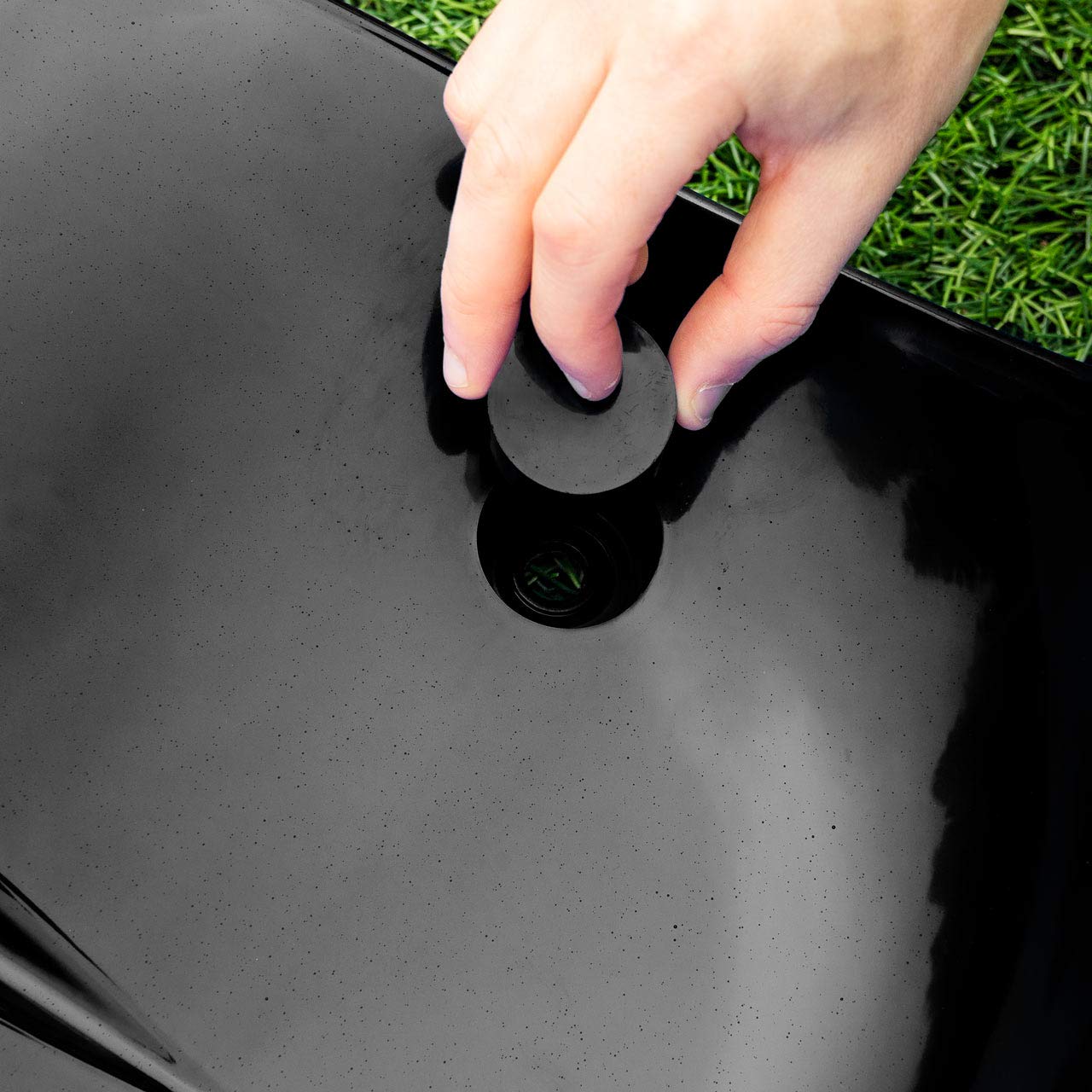 FORZA Asientos de Estadio de Plástico | Asientos HDPE para Banquillo de Jugadores (Negro, Pack de 1)