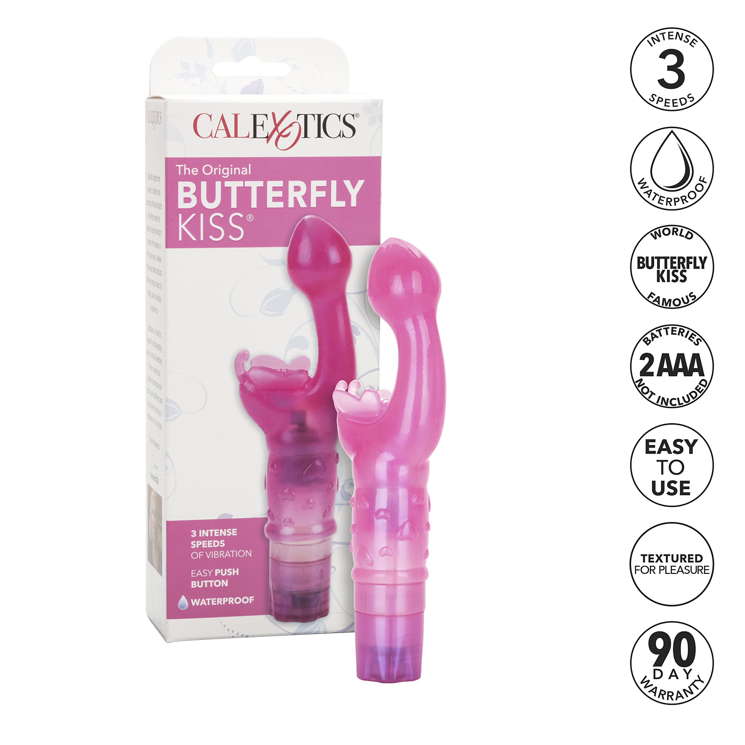 22% El original% 22 beso de la mariposa - Vibrador - Rosa