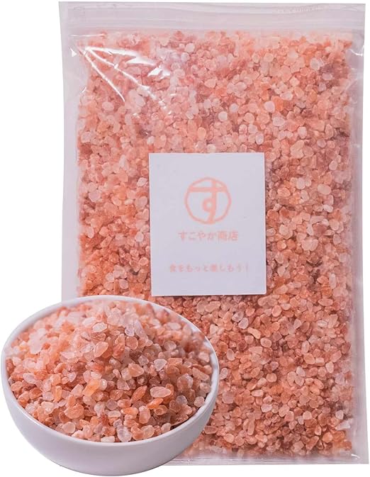 Amazon すこやか商店 岩塩 塩 ヒマラヤ岩塩 ピンクソルト 800g Brc認証 天然 ミル用粗粒 3 8mm 辛すぎない すこやか商店 塩 通販