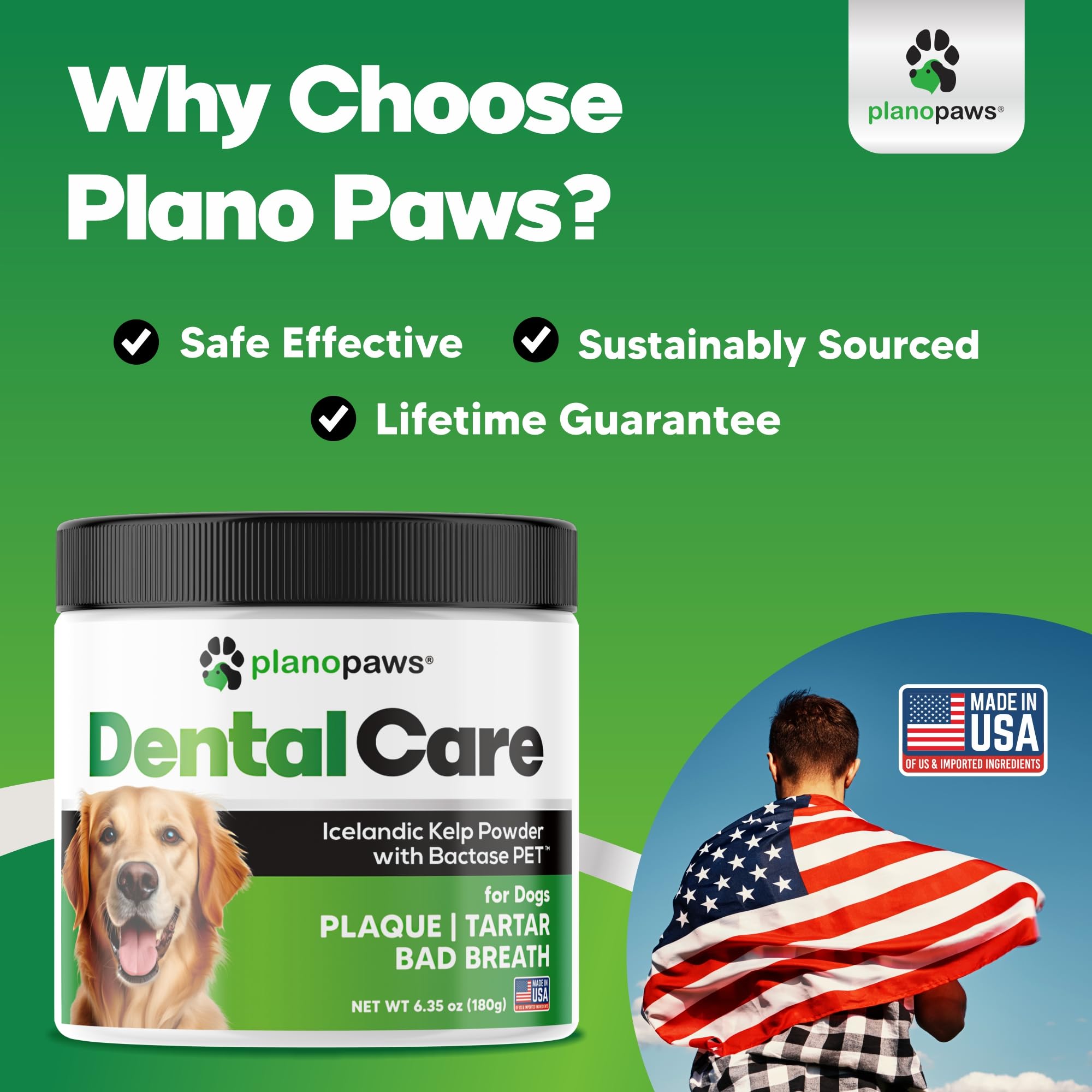 Dental Powder for Dogs with Bactase PET ? Dog Breath Freshener