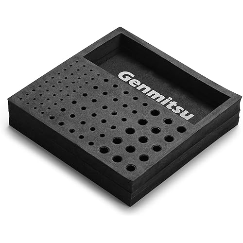 Genmitsu EVA CNC Milling Bit Storage Tray with 85 Holes, 200mm x 200mm x 43mm