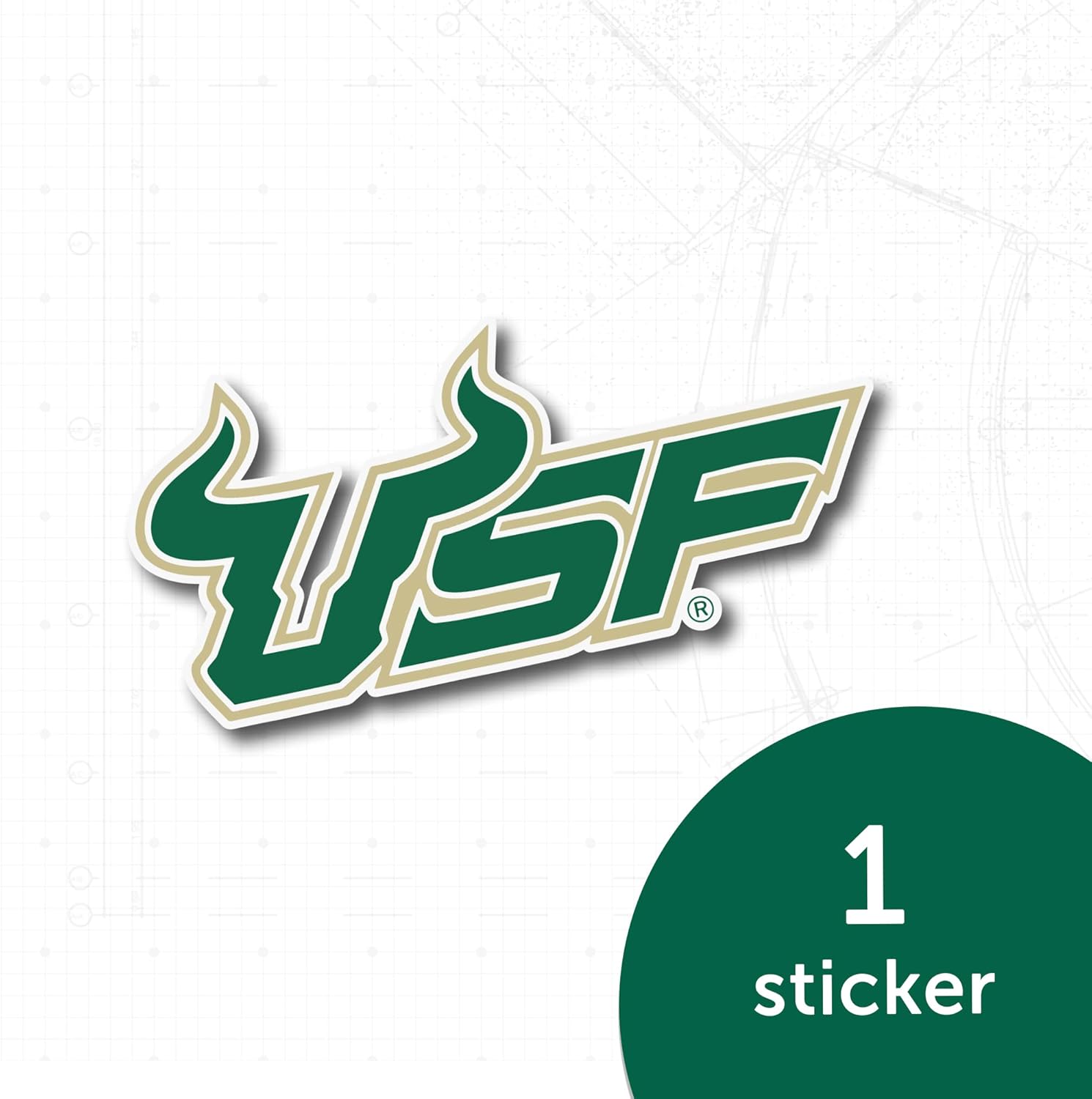 Desert Cactus University of South Florida Sticker USF Bulls Vinyl Decal Laptop Water Bottle Car Scrapbook (IND 9) - Image 4