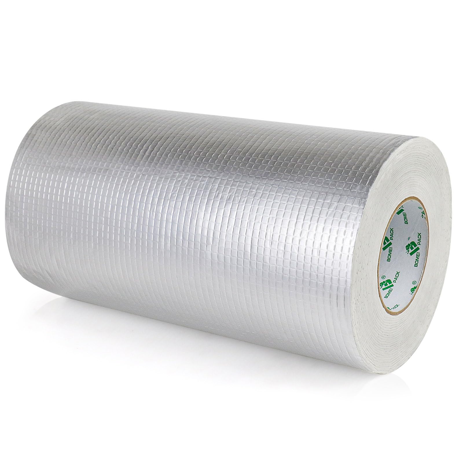 Nastro in alluminio butilico impermeabile, 30 cm x 10 m x 1,5 mm (T), nastro sigillante butilico, autoadesivo, per sigillare e fissare perdite, confezione BOMEI