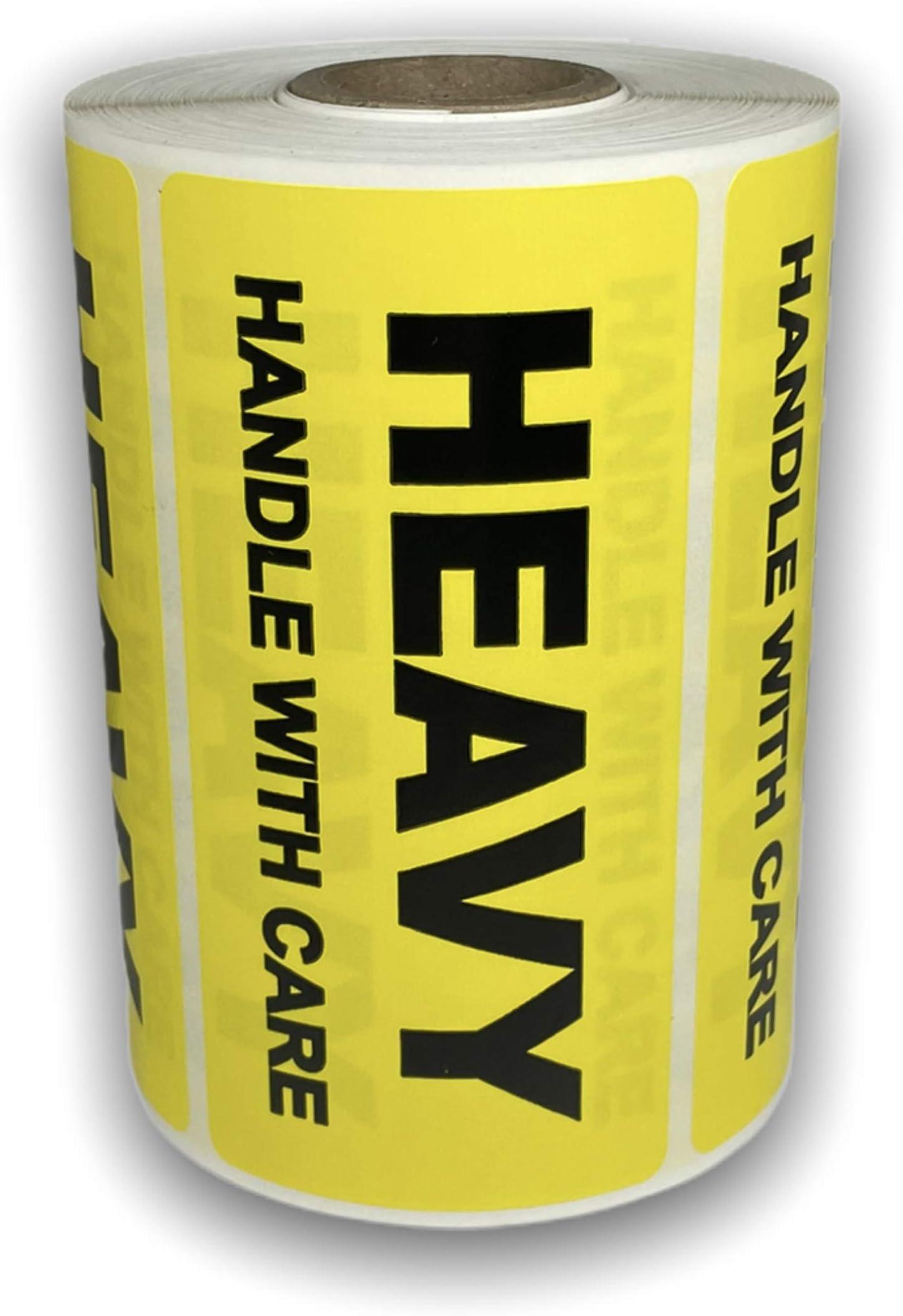 Yellow 4"x2" Heavy Handle with Care Labels Special Handling Shipping Warehouse Pallet Stickers (1 Rolls with 1000 Labels)