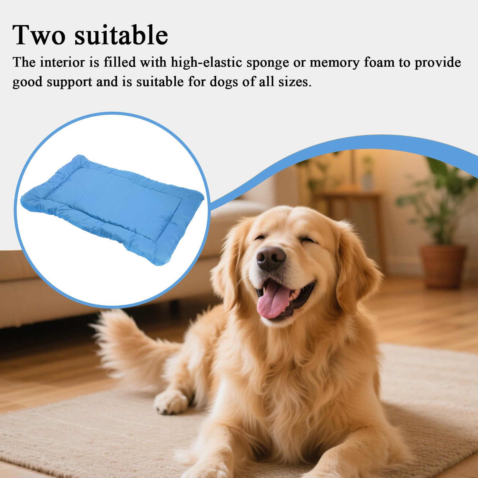 Cuccia Esterna Impermeabile per Cane Tappetino Impermeabile Lavabile | Esterno Taglia Grande Per Cani Arrotolabile, Pieghevole, Leggera, Per Interno E Esterno