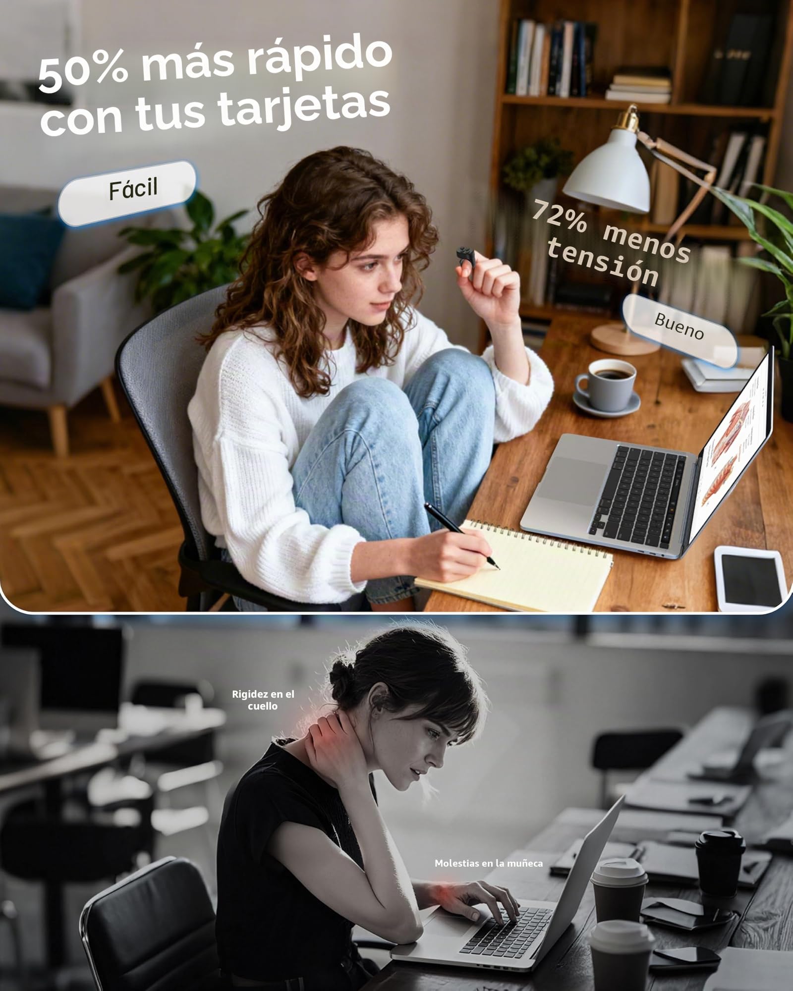 Stouchi 2.0 Mando a distancia para Anki, 2026 Nuevo [Sin remapeo y sin complementos] Mando a distancia Anki de emparejamiento rápido con estuche de carga de 140 horas Compatible con MacBook, portátil