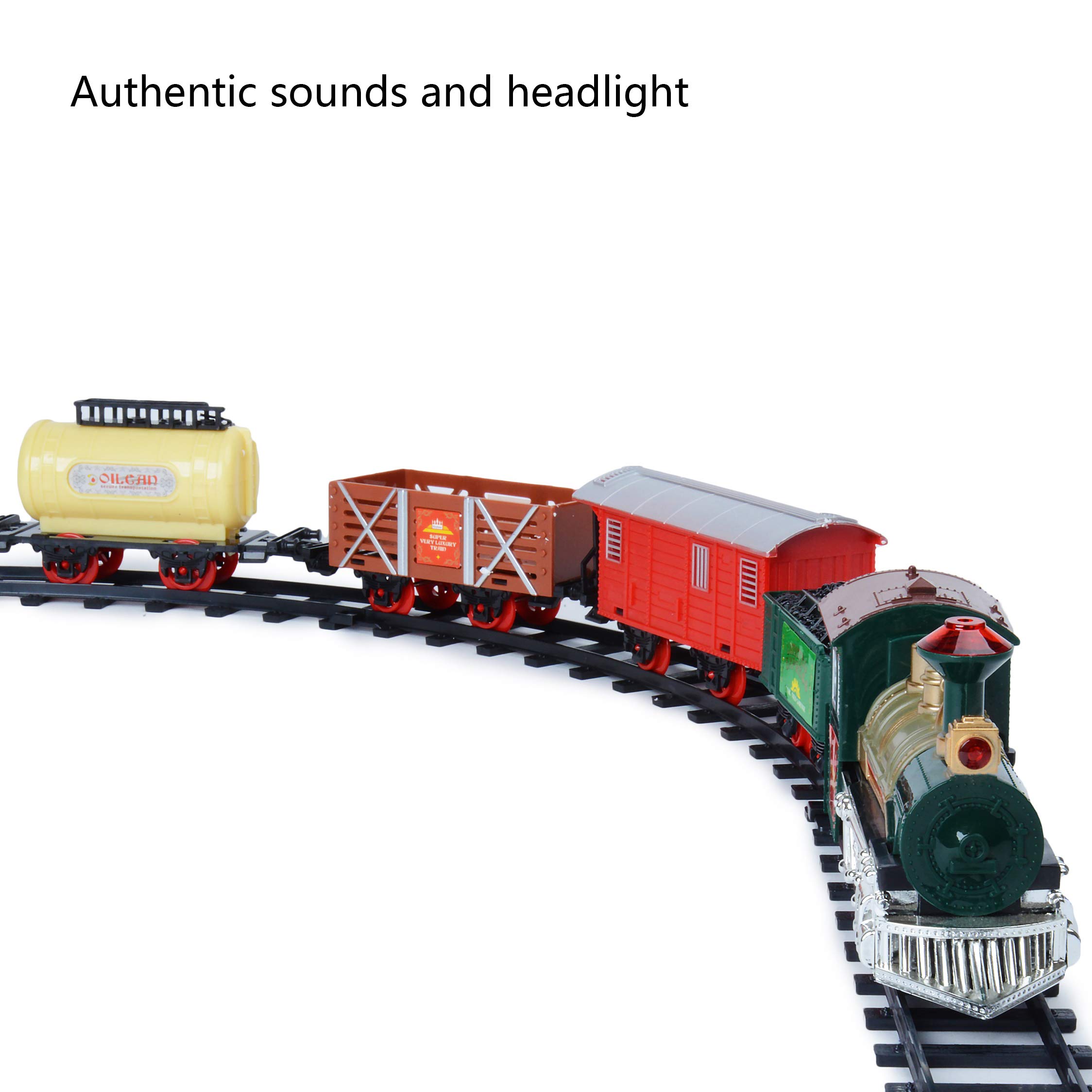 Christmas Holiday Train for Under The Tree Kids Toy Set with Sound and Light