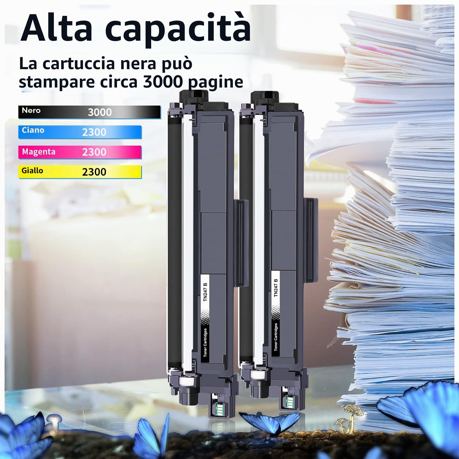 LOSMANN 3 toner compatibili con Brother TN-247 TN-243 per Brother MFC-L3770CDW MFC-L3750CDW HL-L3230CDW HL-L3210CW MFC-L3710CW DCP-L3550CDW MFC-L3730CDN DCP-L3510CDW HL-L3270CDW DCP-L3517CDW