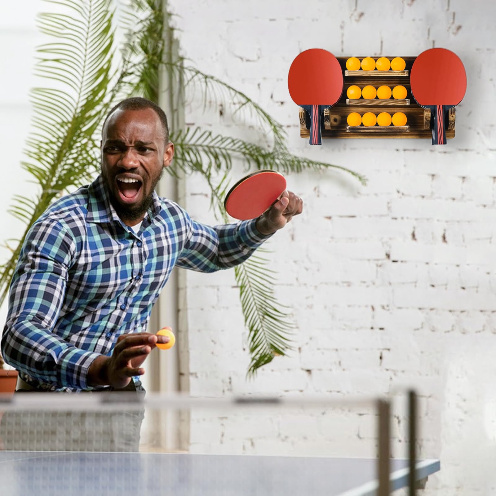 Set da Ping Pong Completo con 2 Racchette, 6 Palline, Rete Regolabile