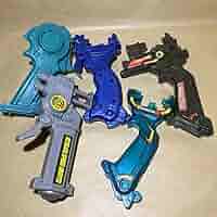 爆転シュートベイブレード　カスタマイズグリップ　フラッシュレオパルド等4点セット 2025年最新】爆転シュート ベイブレード カスタマイズグリップの