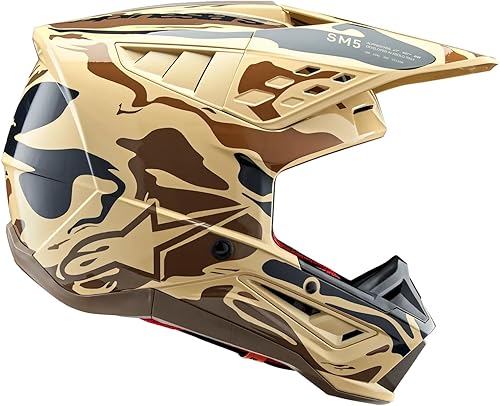 Miniatura 4 de Alpinestars Supertech S-M5 - Casco de motocross mineral (marrón oscurocanguro mate, talla L)