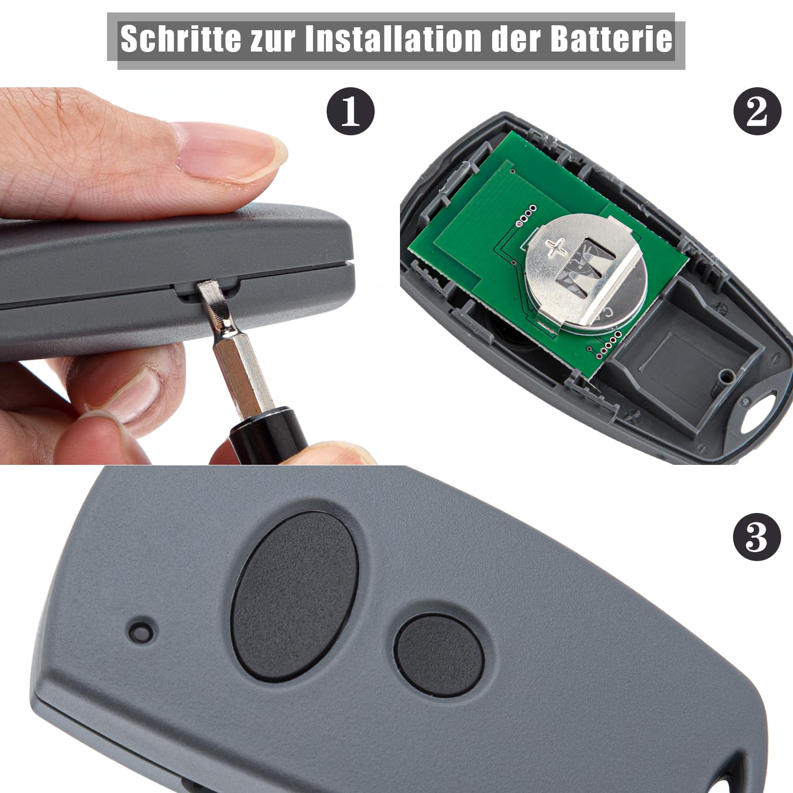 pepape 2 pièces télécommande de Porte de Garage pour Marantec D302-433, D304-433, D384-433, D321-433, D323-433, Compatible avec Marantec Digital 433,92 MHz Fernbedienu