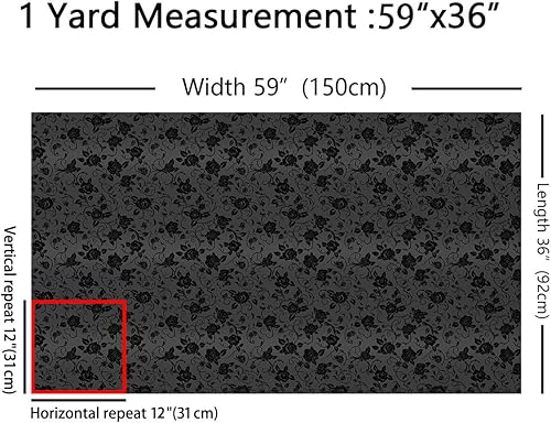 Miniatura 2 de Feelyou Tela de flores Groovy de The Yard de 2 yardas para niños, tela de tapicería floral retro para sillas para niños, niñas, adolescentes, flores