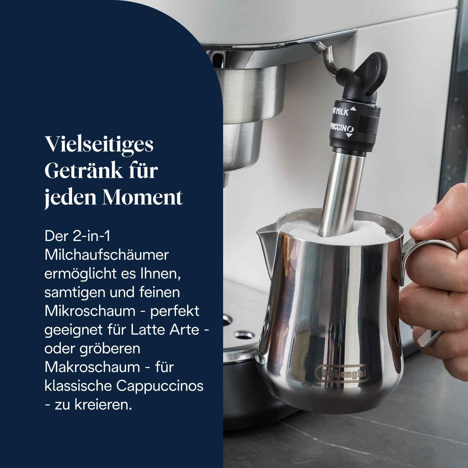 De'Longhi Dedica Style - Perfetto Kompakte Siebträgermaschine Espressomaschine mit Tasten – Bild 6
