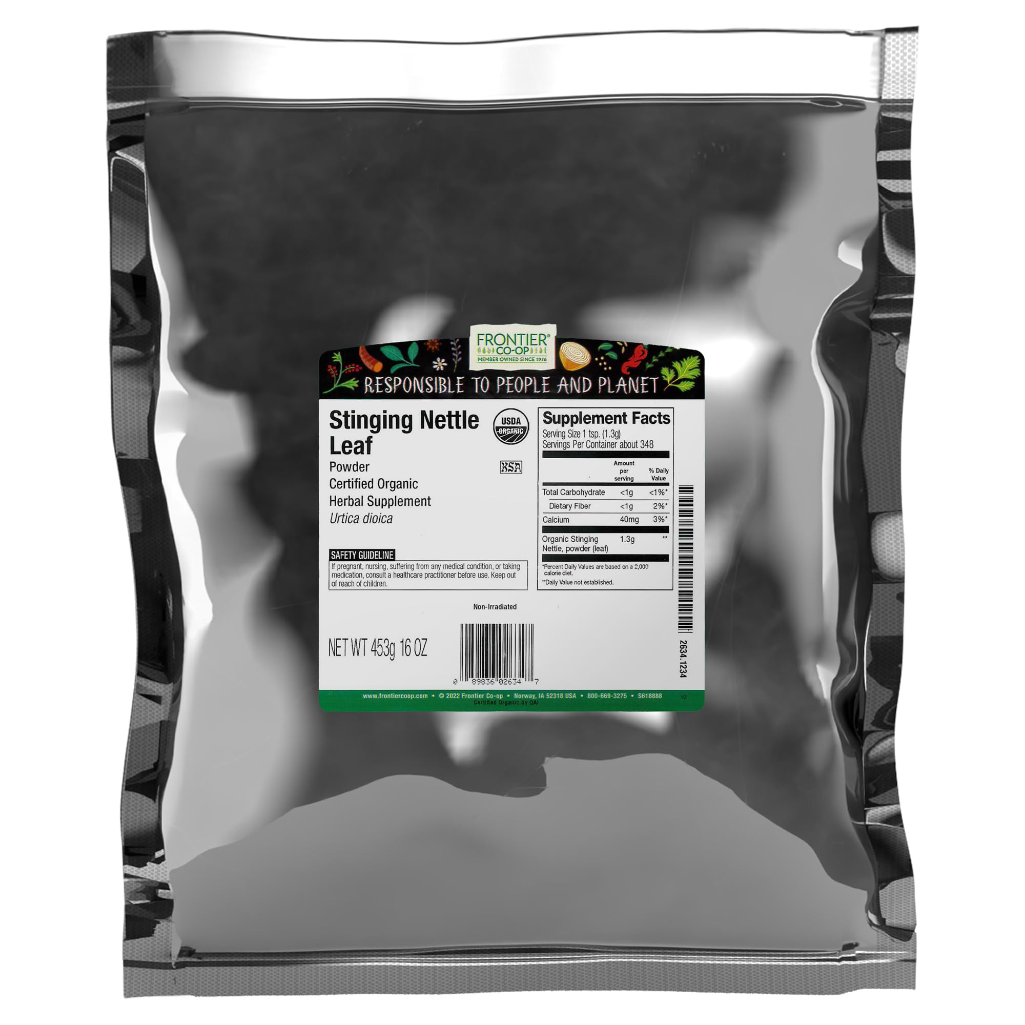 Amazon.com : Frontier Co-op Organic Ground Stinging Nettle Leaf