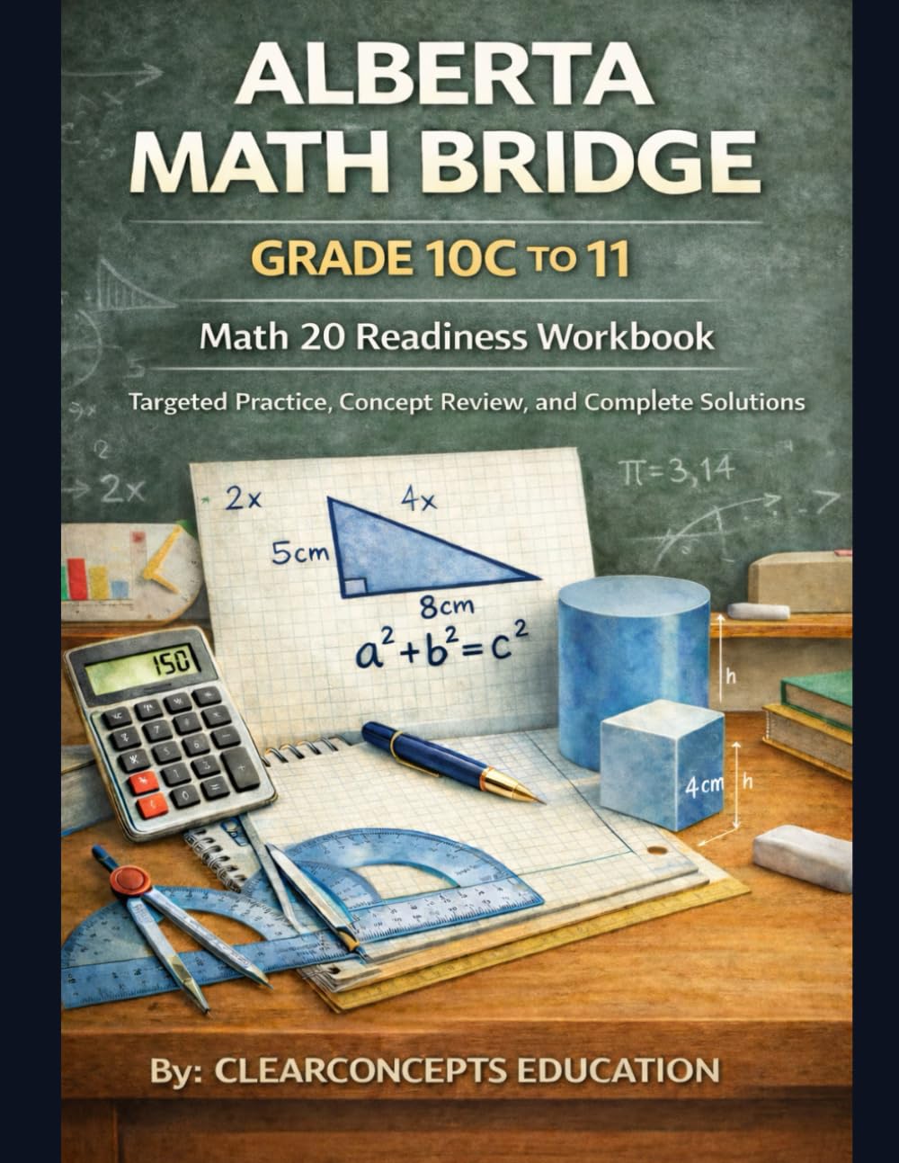 ALBERTA MATH BRIDGE GRADE 10C TO 11: Math 20 Readiness Workbook (Alberta High School Math Grade 10 Series)