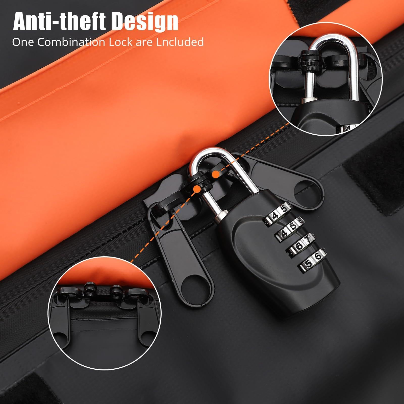 Garvee 100% étanche, capacité maximale – Sac de transport pour porte-bagages d’attelage – Matériau renforcé, fermeture zippée imperméable, sangles robustes – Pour voitures/SUV/camions – 21 pieds cubes