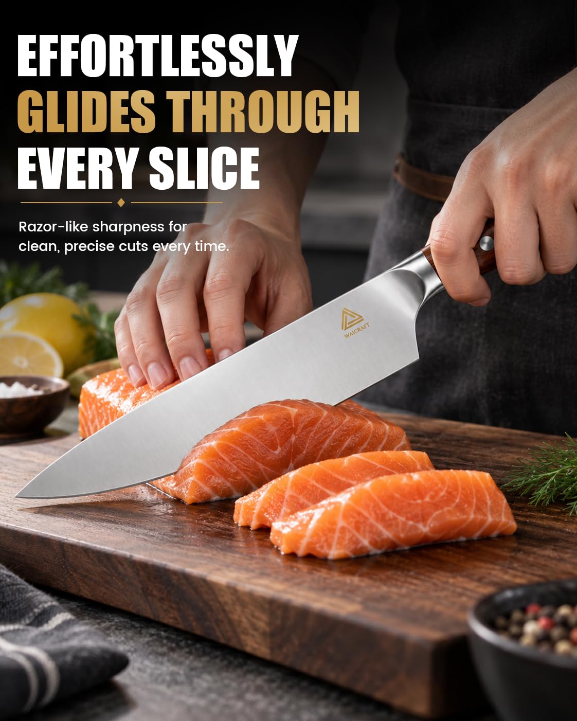 8" Professional Chef Knife, Advanced Edge for Lasting Sharpness — Amazon image 4