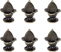 Vista 8 de Antike Zinklegierung Bronze Knöpfe zieht Griffe - Antike Erdbeerform Dekorative Knöpfe Antik Möbelgriffe Türgriffe mit Schrauben, Metall