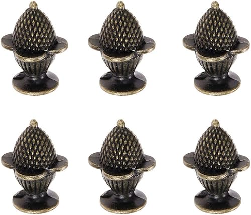 Miniatura 8 de Antike Zinklegierung Bronze Knöpfe zieht Griffe - Antike Erdbeerform Dekorative Knöpfe Antik Möbelgriffe Türgriffe mit Schrauben, Metall