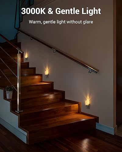 Miniatura 2 de DEWENWILS Plug in Night Light with Switch, Manual ON Off LED Nightlight for Kids, Nursery, Bedroom, Bathroom, Hallway, Stairways, Corridor, Garage,