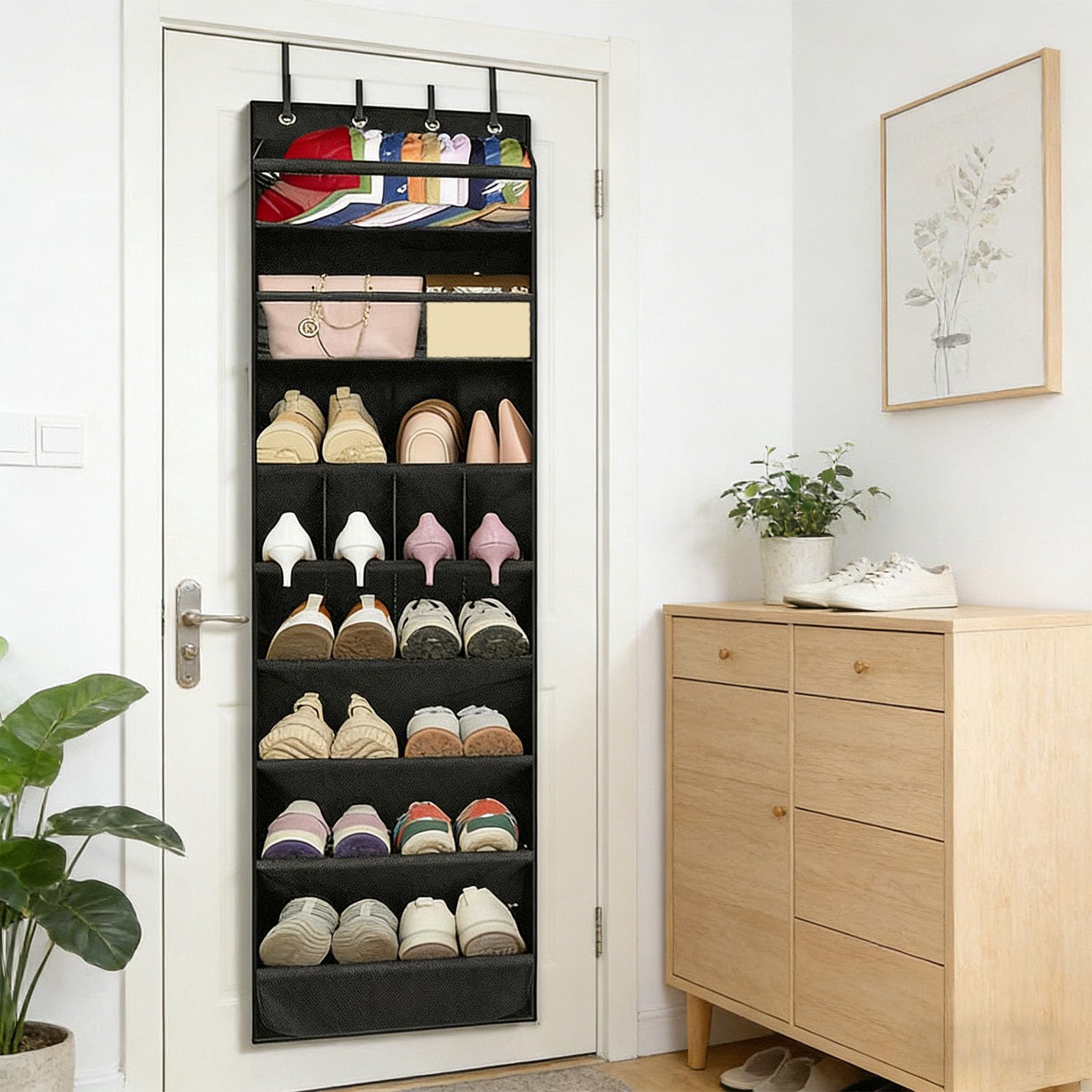 Unité de Rangement Suspendue en Tissu Oxford 600D Solide avec 13 Poches pour optimiser l ' Espace dans la Salle de Bain de la Chambre ou la Solution de Rangement dans la Chambre du véhicule