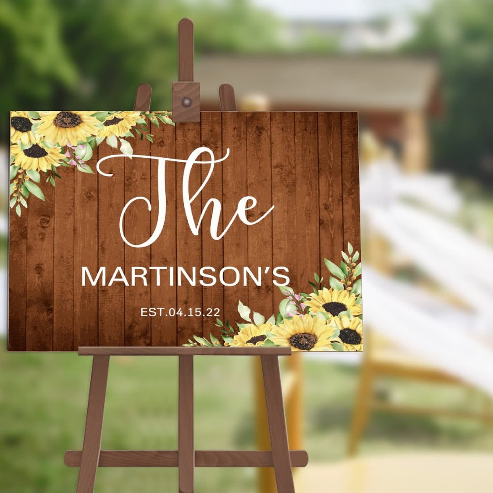 Panneau de bienvenue mariage bois personnalisé pour graver vos souvenirs