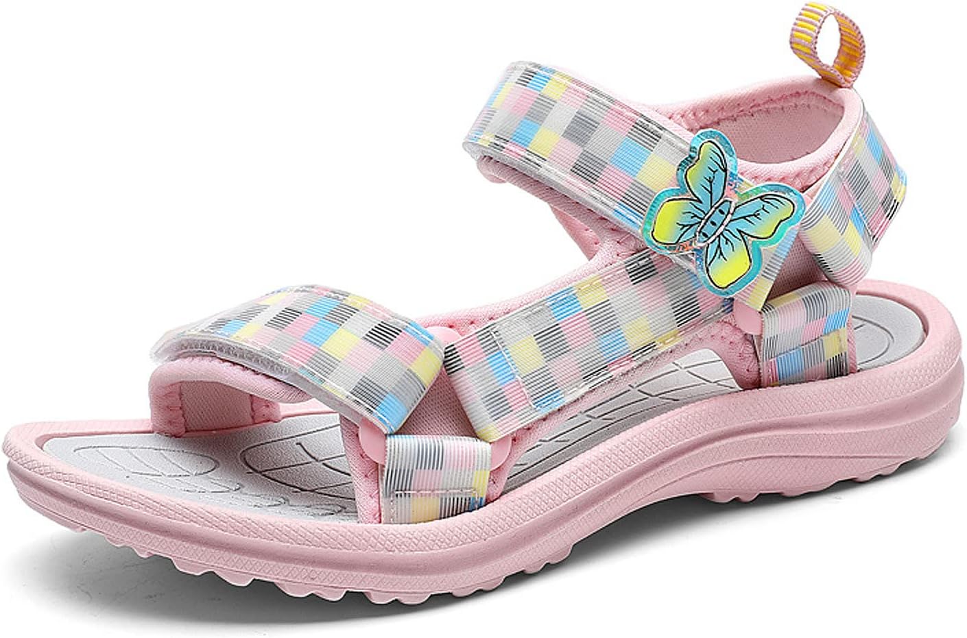 Sandals Girl's Hiking Sandals Kids Lightweight Adjustable Straps Open Toe Sport Sandals Toddler Summer Sports Outdoor Shoes