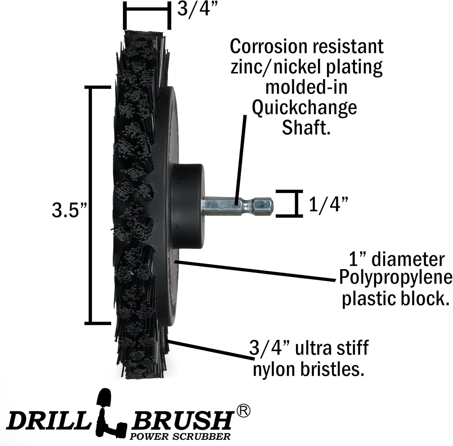 Drill Brush Attachment Set for Cleaning Wheel, Shower, Bathroom - Crevice Cleaning Brushes - Interior Car Detailing Power Scrubber Kit - Gap Cleaner Drill Brushes Attachments - Narrow Space Brush Tool