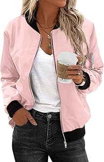 ZeagooWomen's Classic Quilted Jacket Short Bomber Jacket Coat