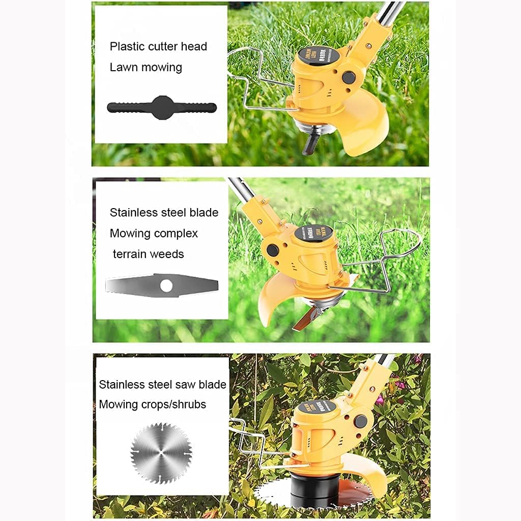 20000mA Rechargeable Electric Hovering Lawn Mower Lithium Electric Lawn Mower Multi-Function Weeder Electric Lawn Mower