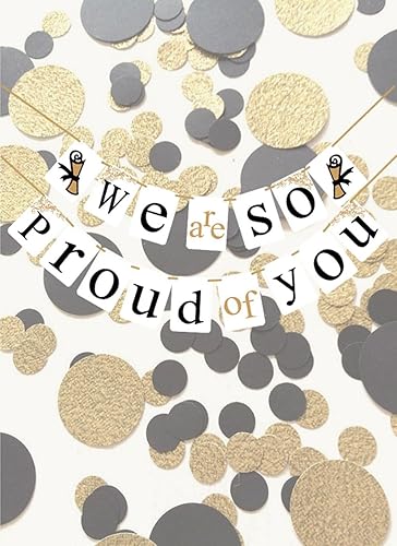 Miniatura 9 de [USA-SALES] pancarta de graduación "We are so Proud of You", decoración para fiestas de graduación, por USA-SALES