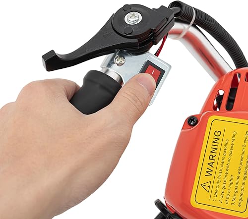 Miniatura 6 de Cortasetos de un solo borde de 22.5 cc, recortadora de setos a gas de 2 tiempos, 7500rpm, herramienta de recortadora de arbustos de jardín con hoja