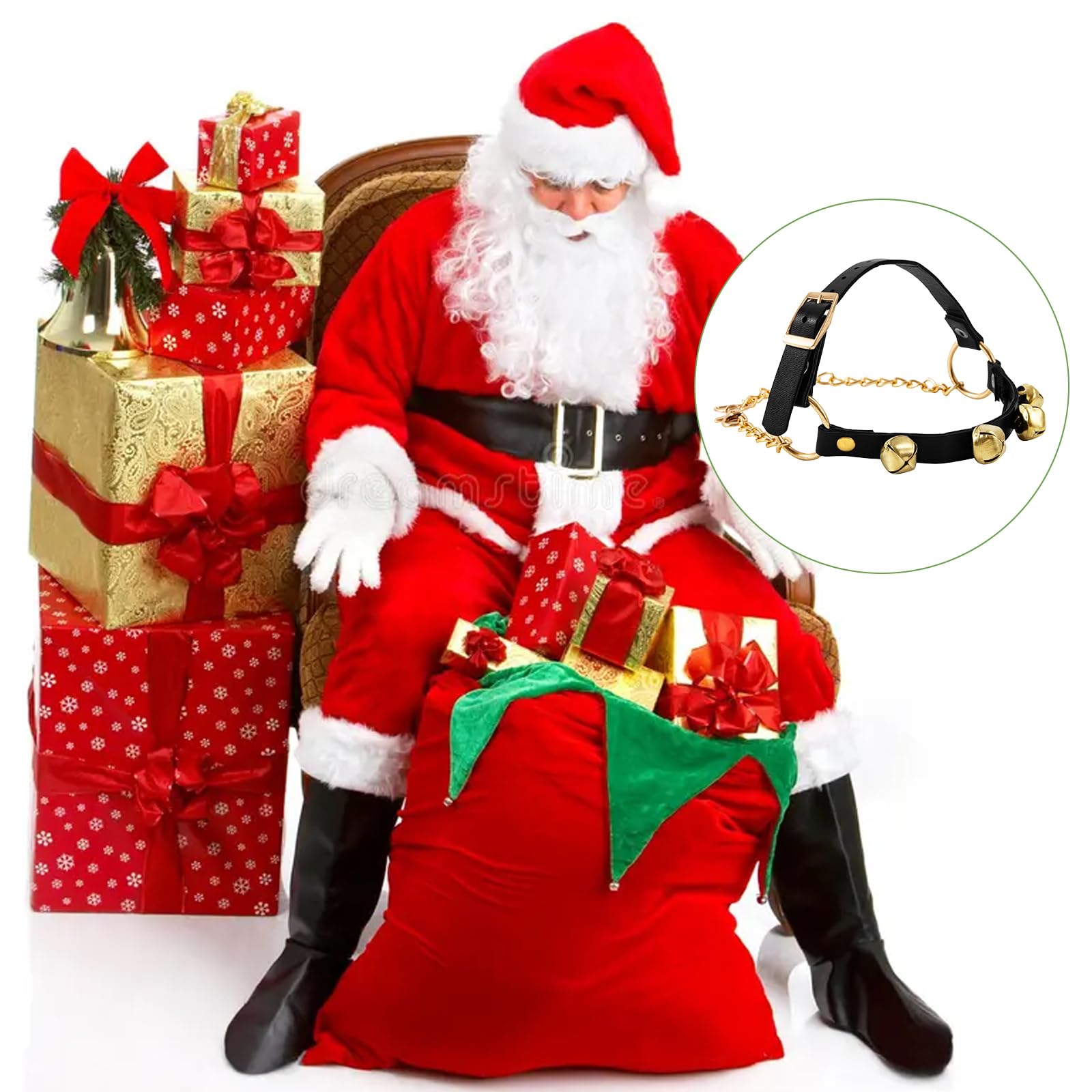 Amazon.co.jp: クリスマスサンタクロースブーツアクセサリー2個サンタ